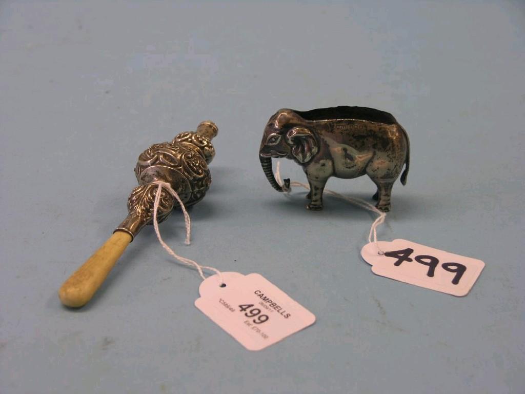 Appraisal: A silver novelty pin cushion in the form of an