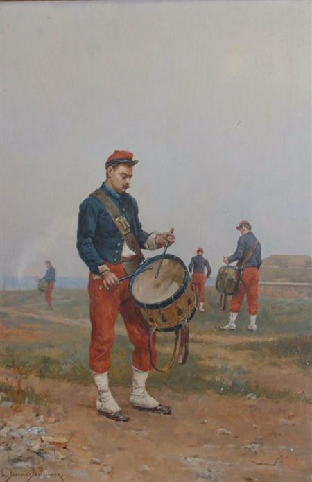 Appraisal: Etienne Prosper Berne-Bellecour French - Zouave with a Drum Estimate