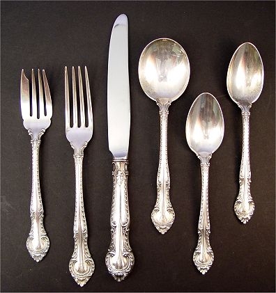 Appraisal: GORHAM STERLING ''ENGLISH GADROON'' FLATWARE SERVICE pieces to include dinner