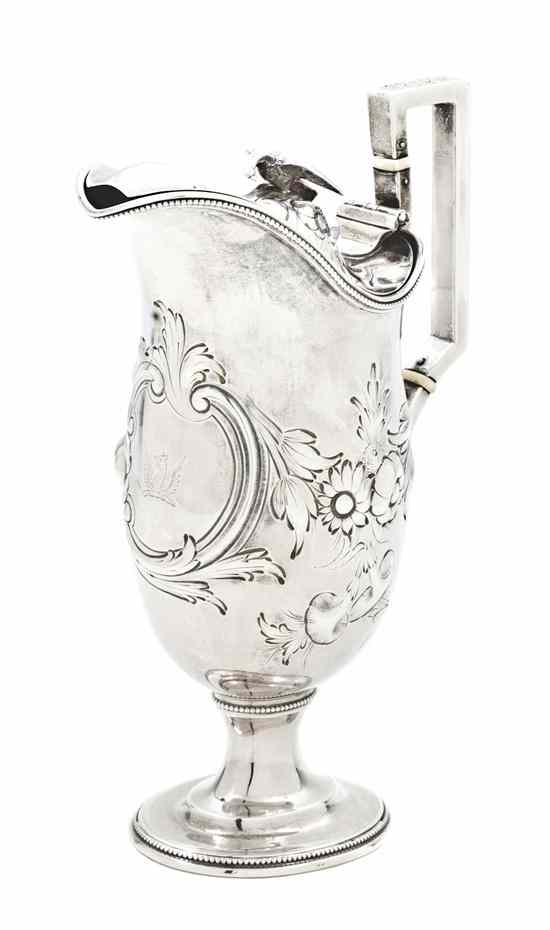 Appraisal: An American Sterling Silver Milk Pitcher Tiffany Young Ellis New