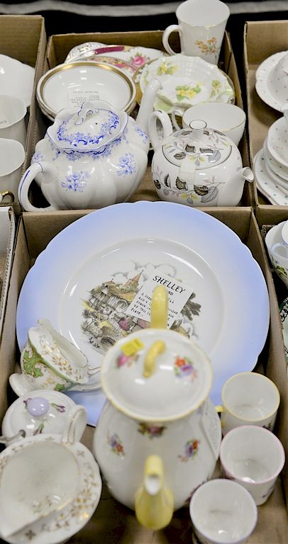 Appraisal: Two tray lots of Shelley china to include coffee pot