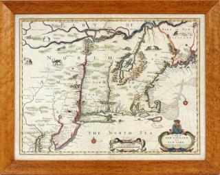 Appraisal: JOHN SPEED A MAP OF NEW ENGLAND AND NEW YORK