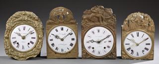 Appraisal: Group of Four French Morbier Clock Movements th c one