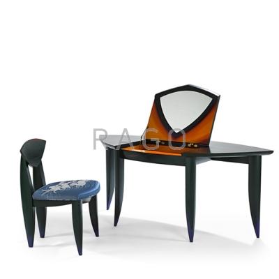 Appraisal: WENDY MARUYAMA Vanity and chair San Diego CA Enameled wood