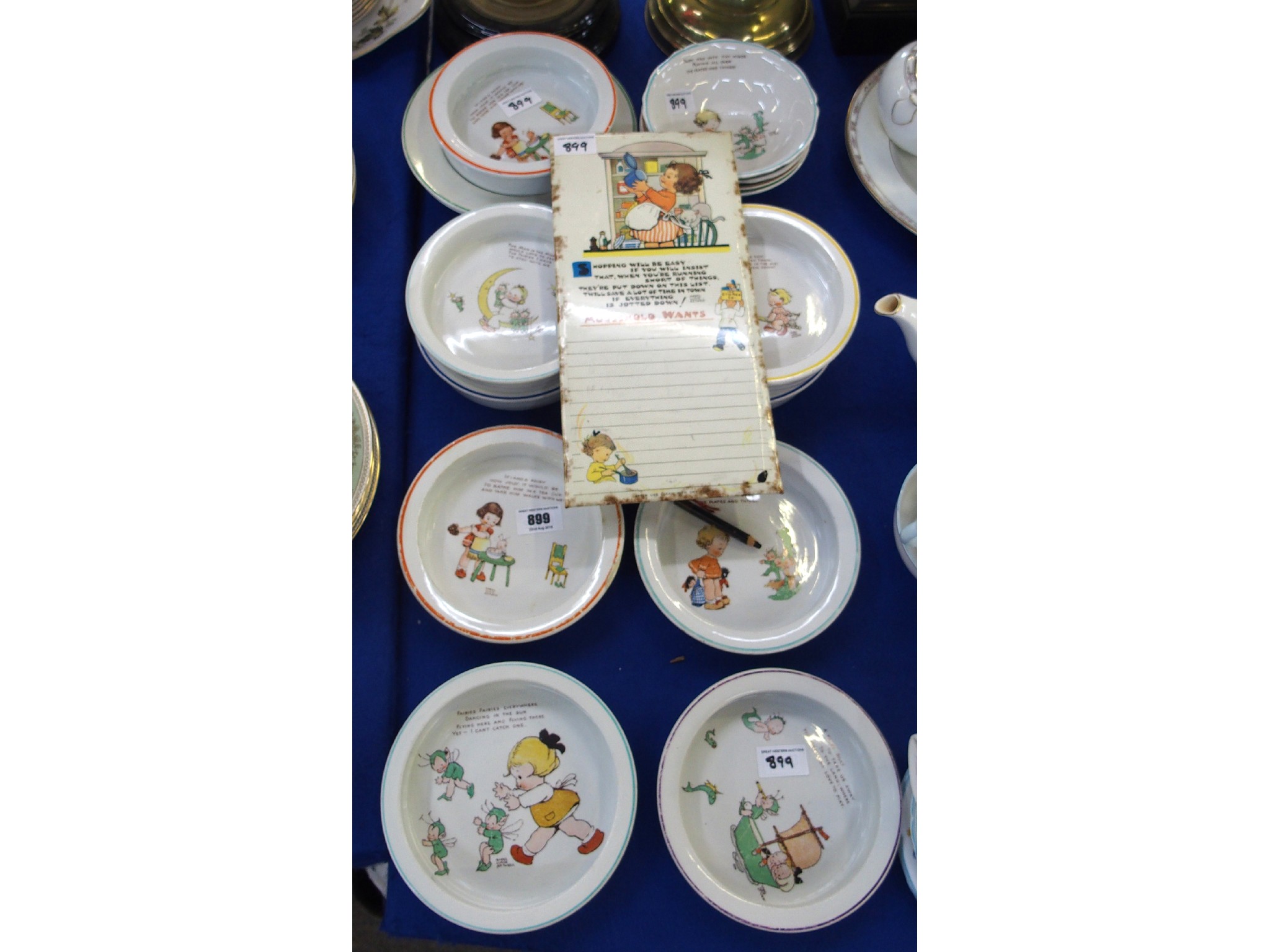 Appraisal: Fifteen Shelley Mabel Lucie Atwell children's dinner bowls and a