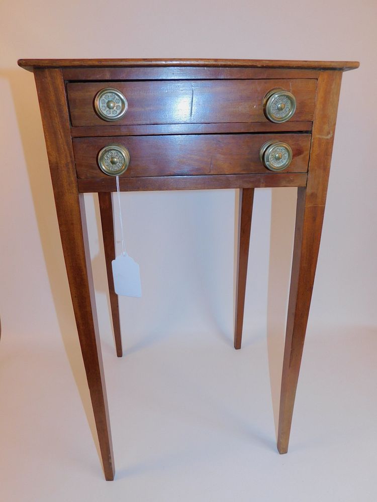 Appraisal: PERIOD HEPPLEWHITE DRAWER STAND Period Hepplewhite mahogany drawer stand with