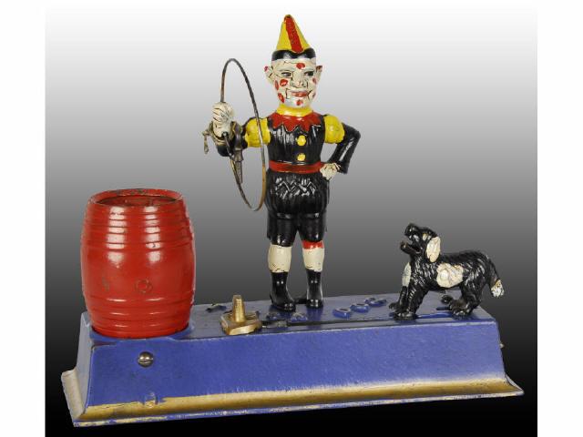 Appraisal: Cast Iron Hubley Trick Dog Mechanical Bank Description Great paint