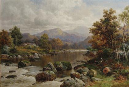 Appraisal: WILLIAM HENRY MANDER british - IN THE LLEDR VALLEY NORTH