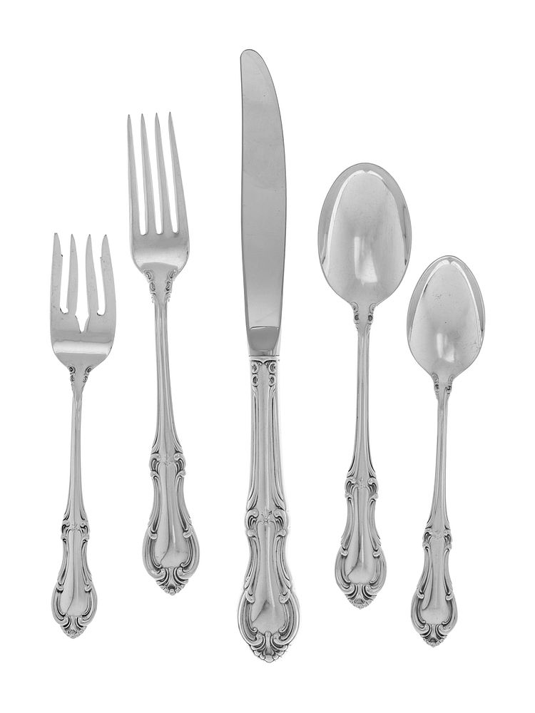 Appraisal: An American Silver Flatware Service An American Silver Flatware Service