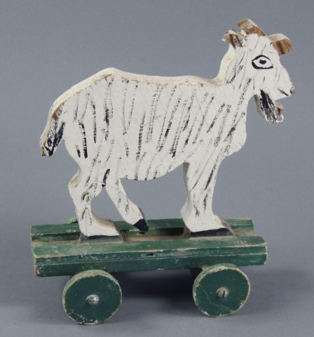 Appraisal: Folky Goat Pull ToyLikely first half of the th century