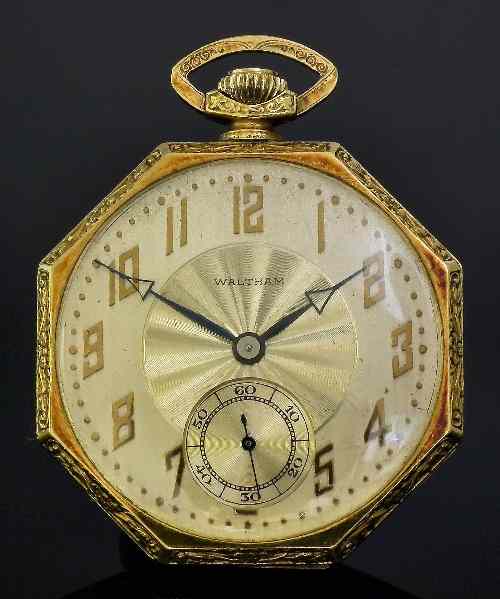 Appraisal: A gentleman's Waltham k gold cased open faced keyless lever