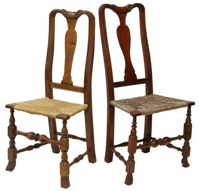 Appraisal: lot of American Chippendale side chairs similarly styled th c