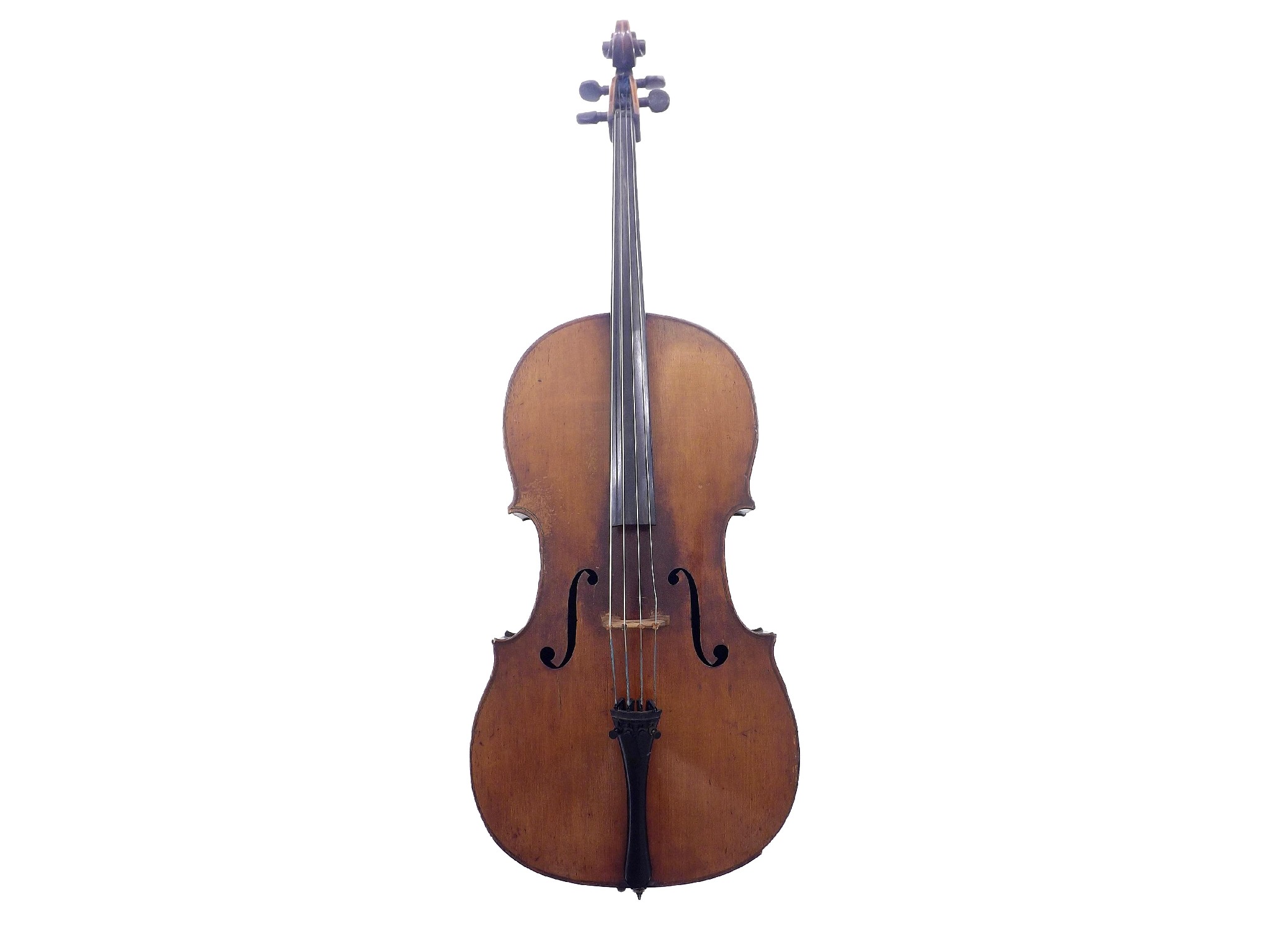 Appraisal: Late th century German violoncello the two piece back of