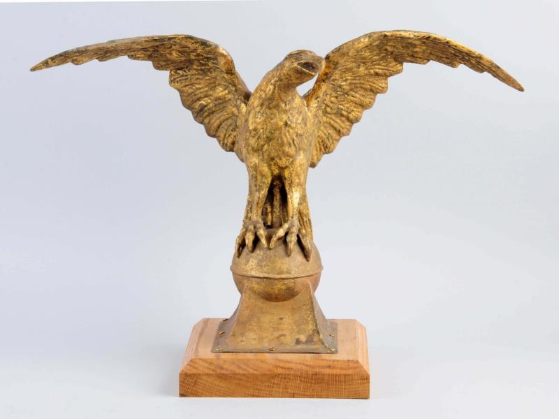 Appraisal: Metal Eagle Figure This eagle figure is made of tin