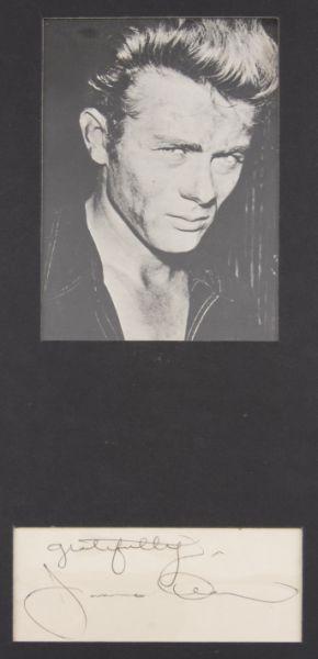 Appraisal: Rare Actor James Dean Autograph reading gratefully James Dean on