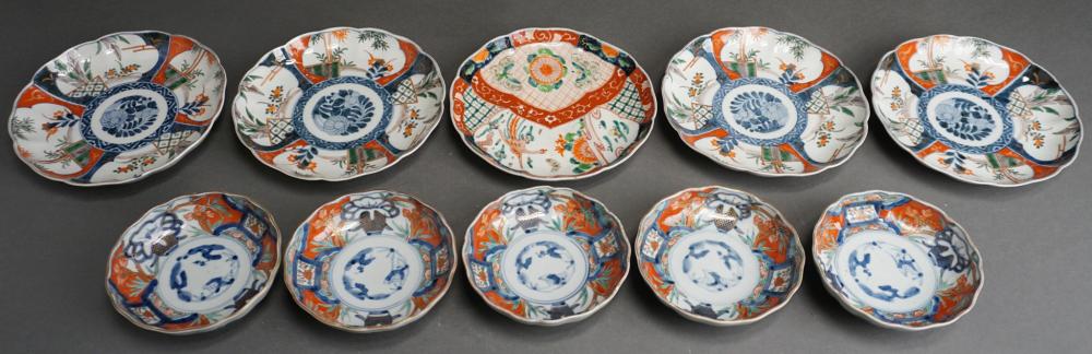 Appraisal: Group of Ten Japanese Kutani Plates and Bowls