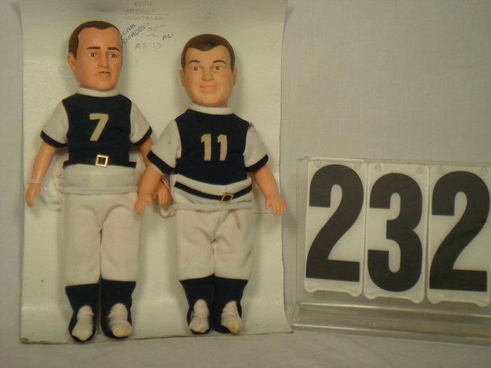 Appraisal: Abbott Costello Dolls Made by CBS vinyl dolls inches tall