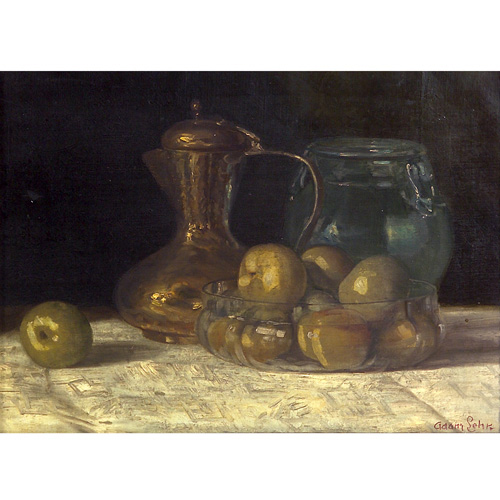 Appraisal: Adam Lehr American - Still Life oil on canvas x