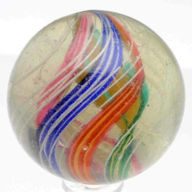 Appraisal: Large Divided Core Swirl Marble Divided core made up of