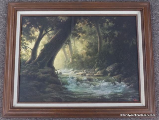 Appraisal: Dalhart Windberg Print Dawn's Serenity Framed One of the most