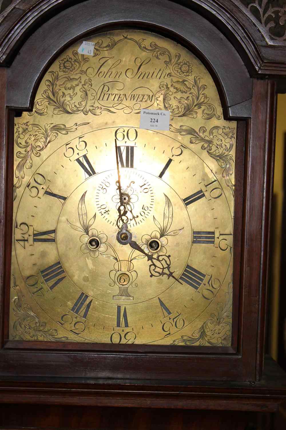 Appraisal: SCOTTISH MAHOGANY TALL CASE CLOCK LATE TH EARLY TH CENTURY