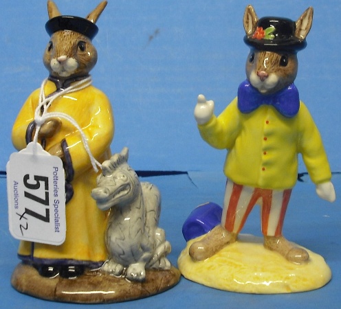 Appraisal: Royal Doulton Bunnykins figures Joker DB and Mandarin DB Both