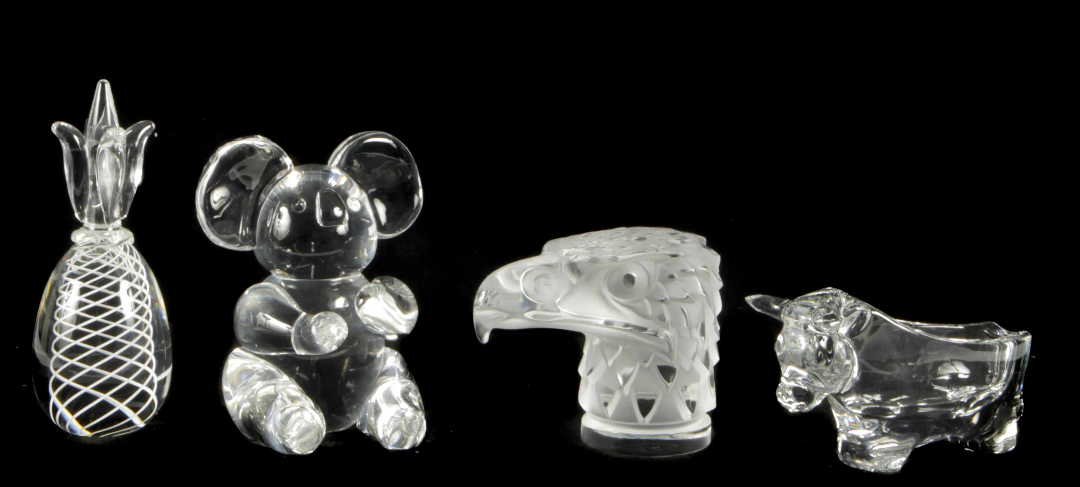 Appraisal: A large grouping of Lalique Steuben and other glass decorations