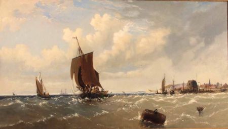 Appraisal: ARTHUR JOSEPH MEADOWS - BRITISH Signed Oil on Canvas Shipping