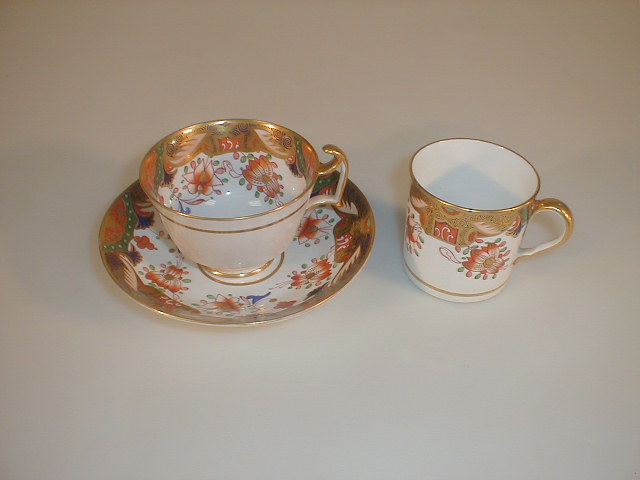 Appraisal: A Spode trio comprising tea cup coffee can and saucer