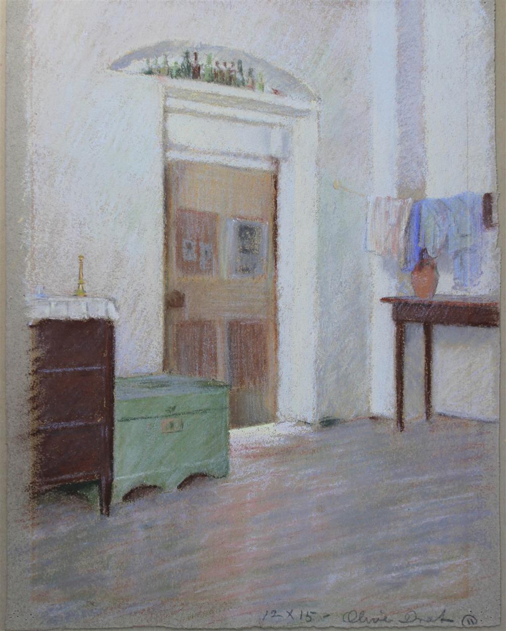 Appraisal: FREDERICK RICHARDSON AMERICAN - INTERIOR SCENE Pastel x in sight