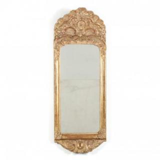 Appraisal: A Highly Carved and Gilded French Wall Mirror th century