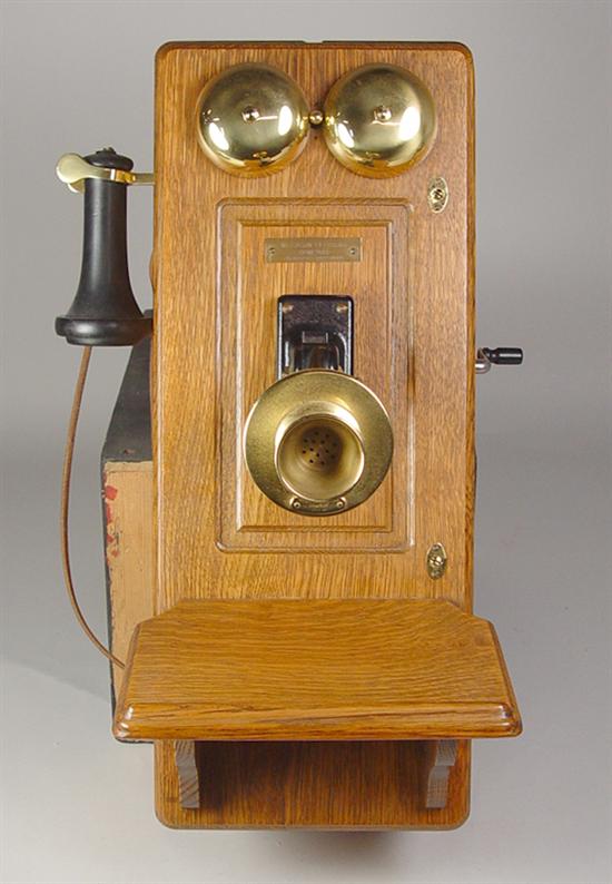 Appraisal: Western Electric Wall Crank Phone Refinished and in excellent condition