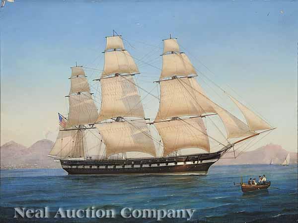 Appraisal: Tommaso de Simone Italian th c The U S Frigate