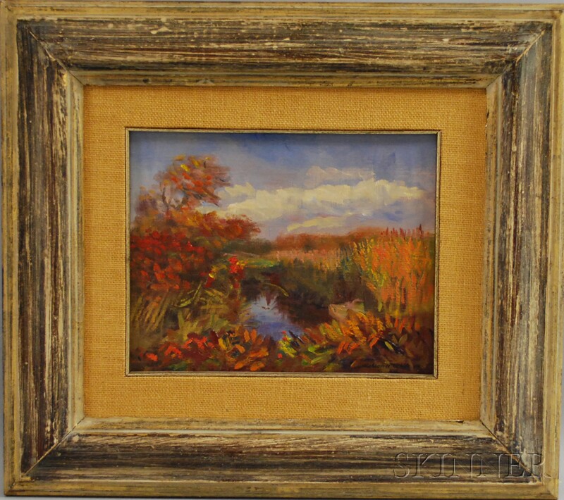 Appraisal: Nelson Holbrook White American b Autumn A Waterbury Connecticut View