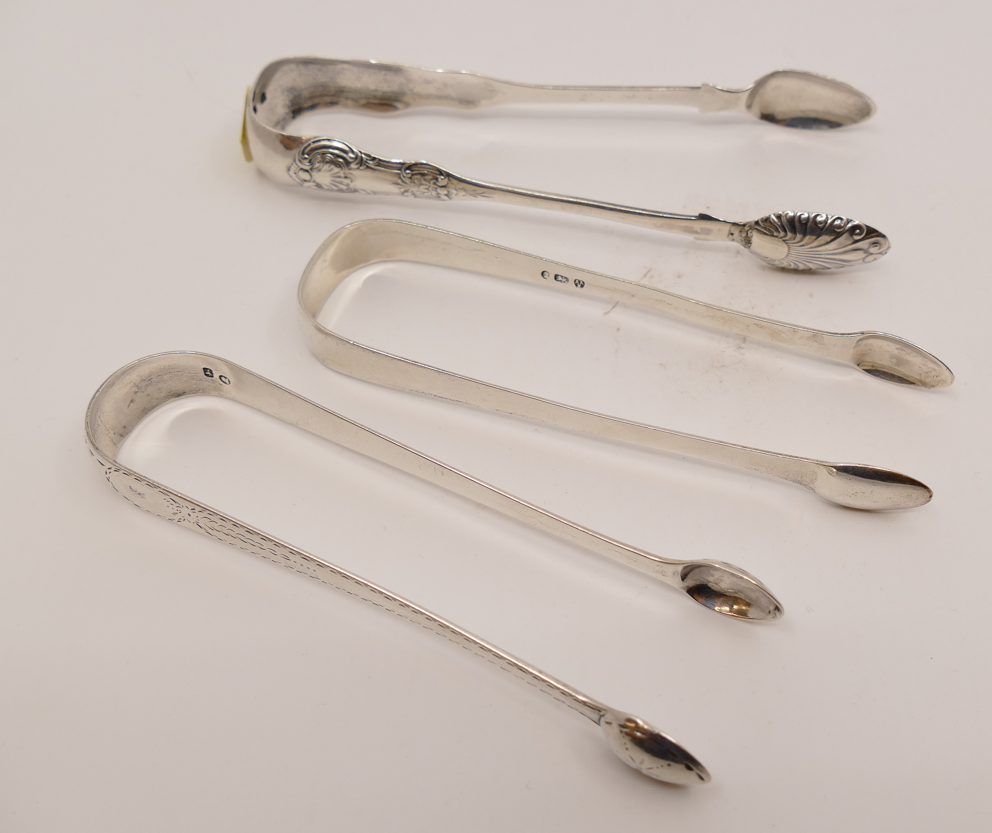 Appraisal: pc Georgian Sterling Sugar Tongs- Dorothy Langlands Etc- g TW