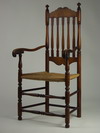 Appraisal: ARM CHAIR - Early th C bannister back arm chair