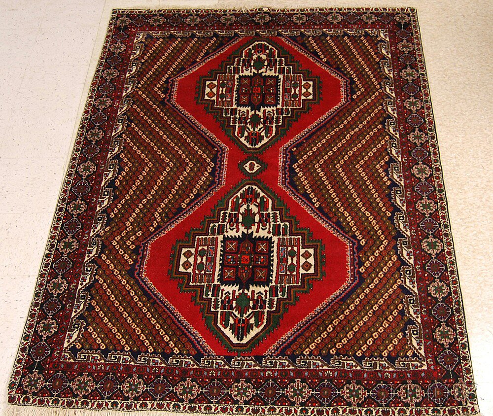 Appraisal: Afshar Rug South Persia th century ft in x ft