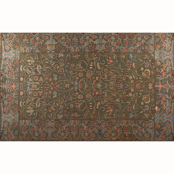 Appraisal: WILLIAM MORRIS STYLE Contemporary room sized rug with overall floral