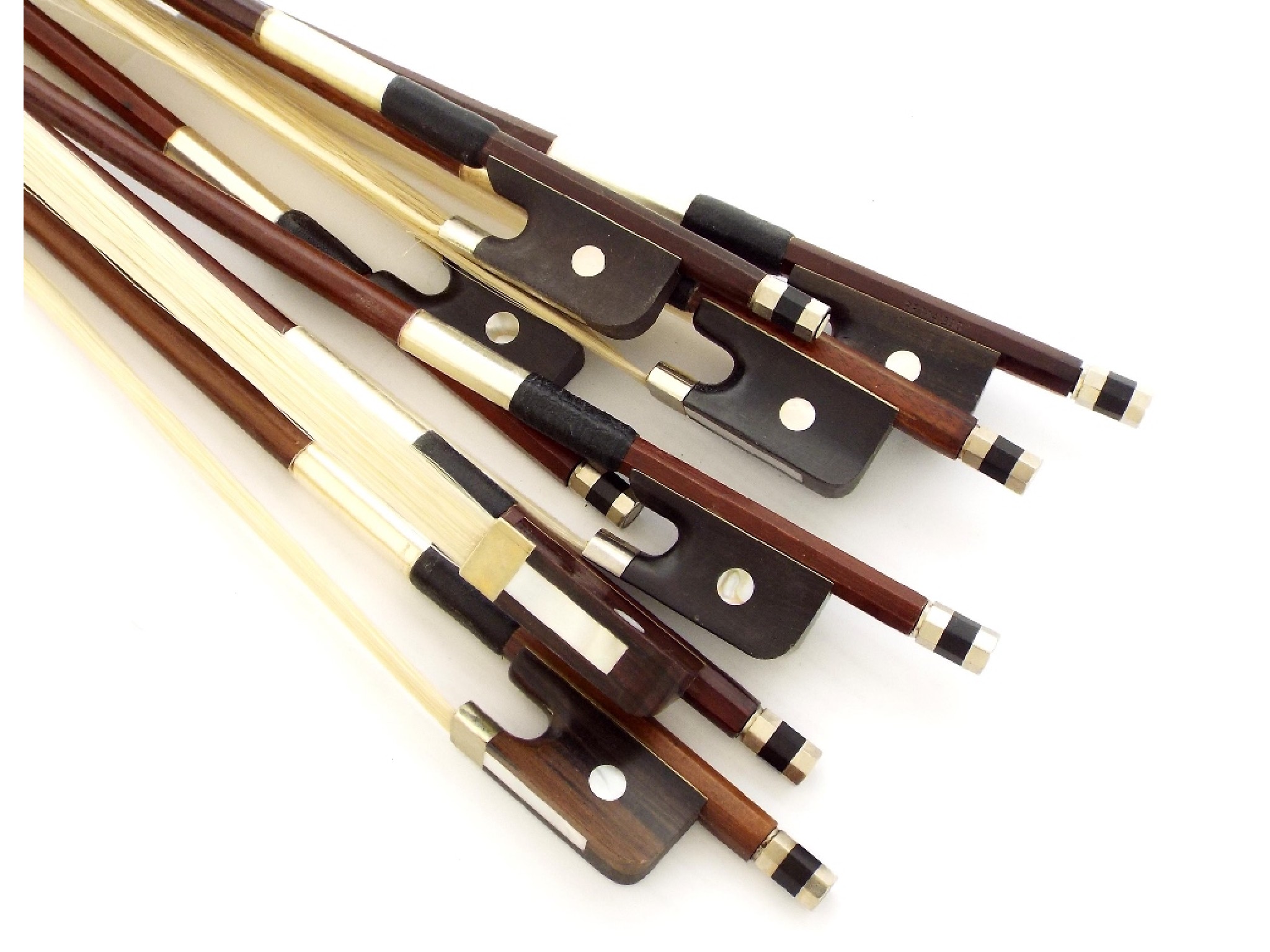 Appraisal: Seven violoncello bows