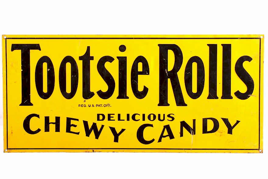 Appraisal: Original Tootsie Rolls Advertising Sign - This is an original