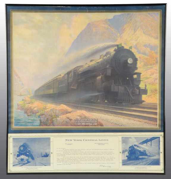 Appraisal: Hudson River Valley Train Calendar Description Artwork by Walter L