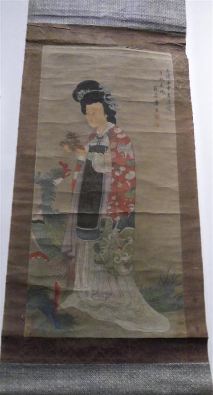 Appraisal: Chinese figural paintingqing dynasty