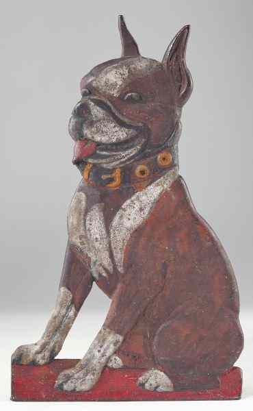 Appraisal: Vintage Boston Terrier Door Stopearly th century two dimensional probably