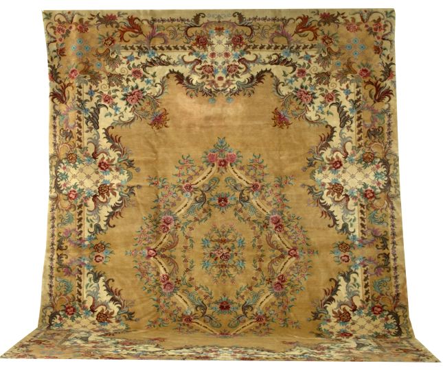 Appraisal: Semi-Antique Louis Phillip-Style Aubusson Carpet ' x '