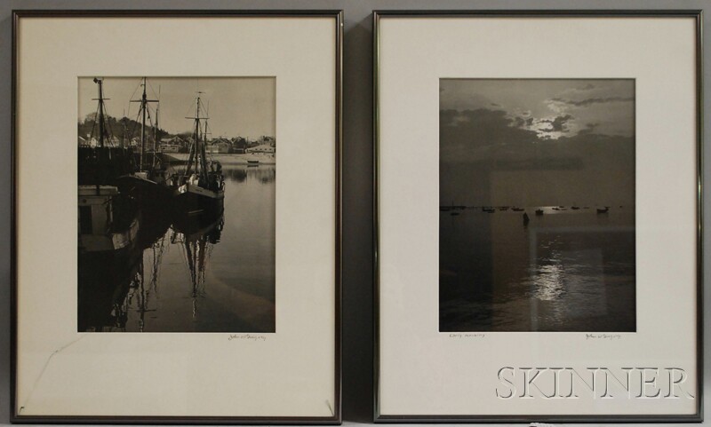 Appraisal: John Worthington Gregory American - Four Provincetown Views Each signed