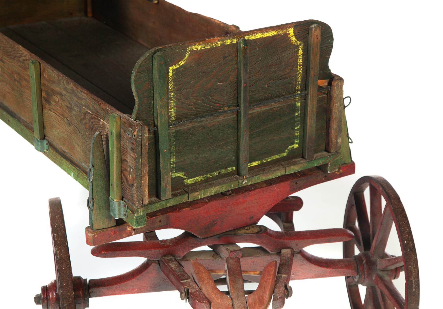 Appraisal: CHILD'S PULL WAGON American late th century Base and wheels