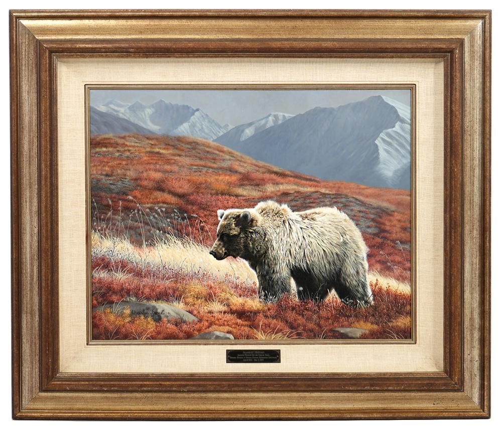 Appraisal: Charles Frace American - 'Alaskan Autumn' Oil on canvas of