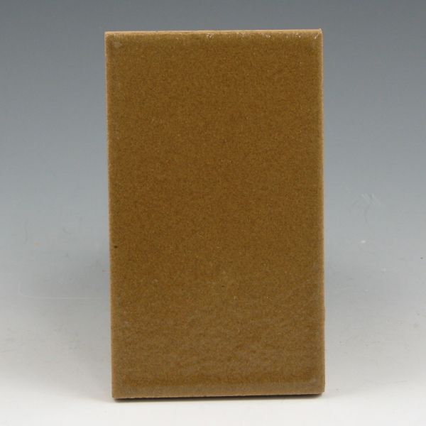 Appraisal: American Terra Cotta tile in semi-gloss brown Marked American Terra