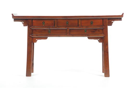 Appraisal: SIDE TABLE China early th century mixed woods including pine