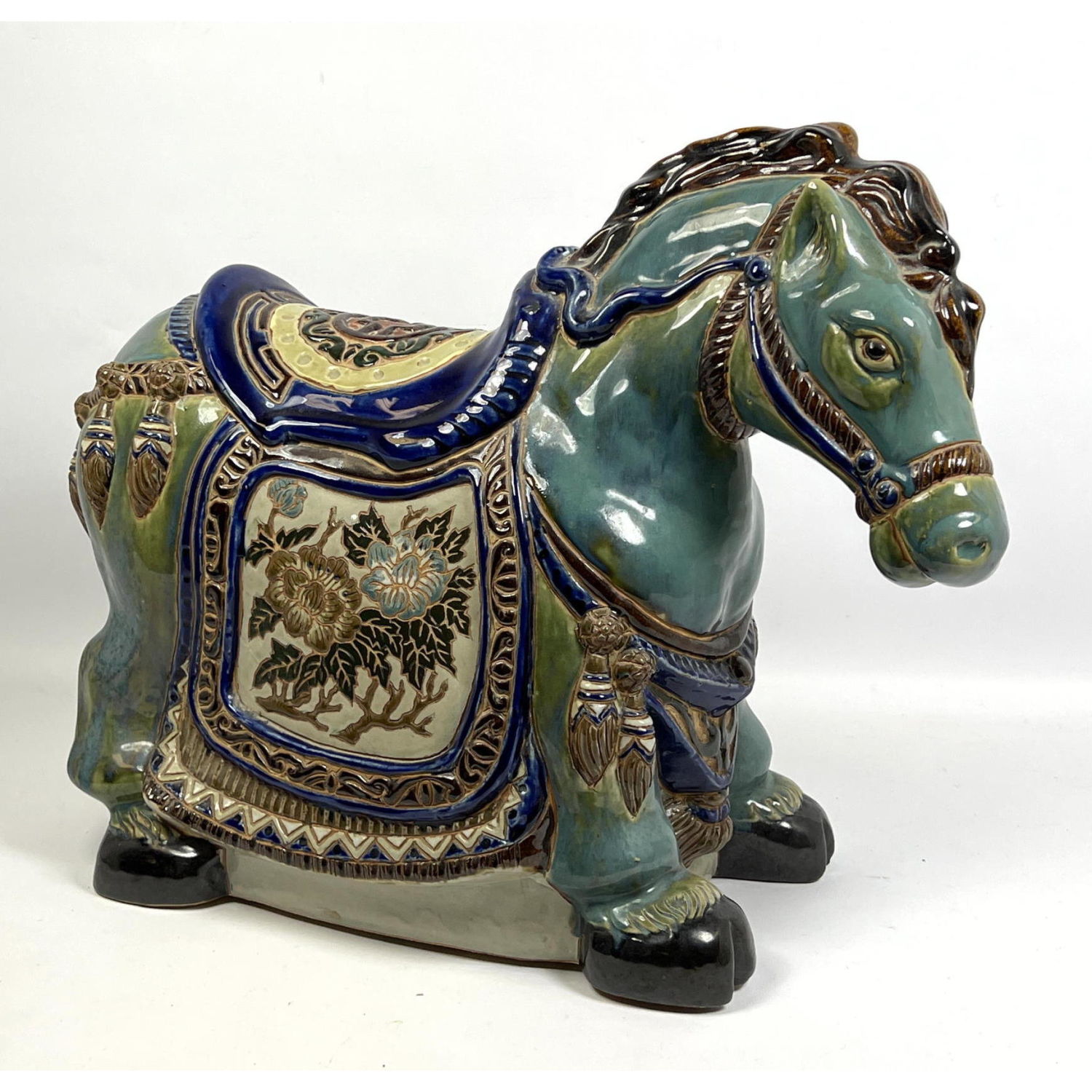 Appraisal: Chinese Style Glazed Figure of a Horse Dimensions H inches